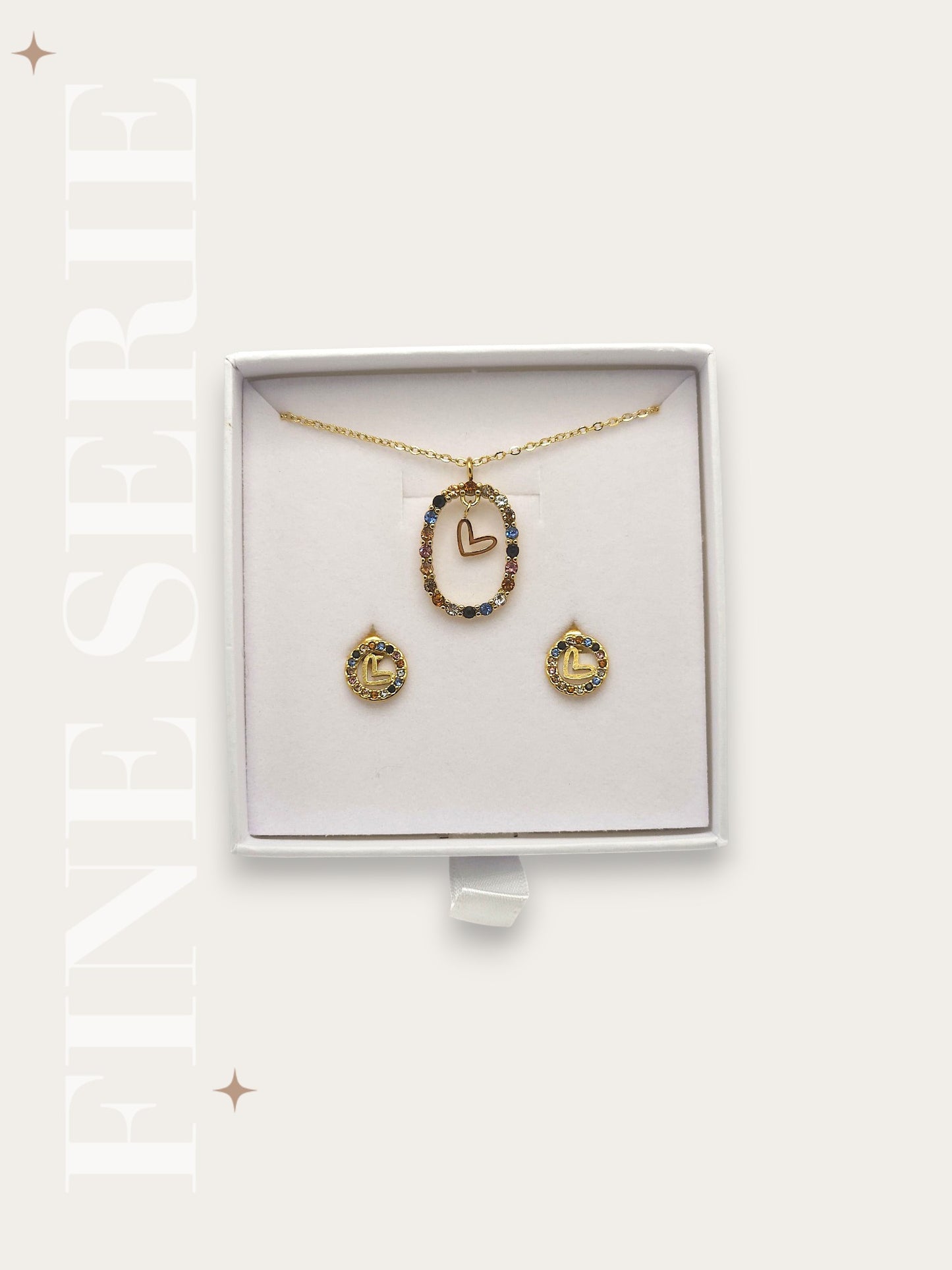 Set Collana e Orecchini Lobetto Love