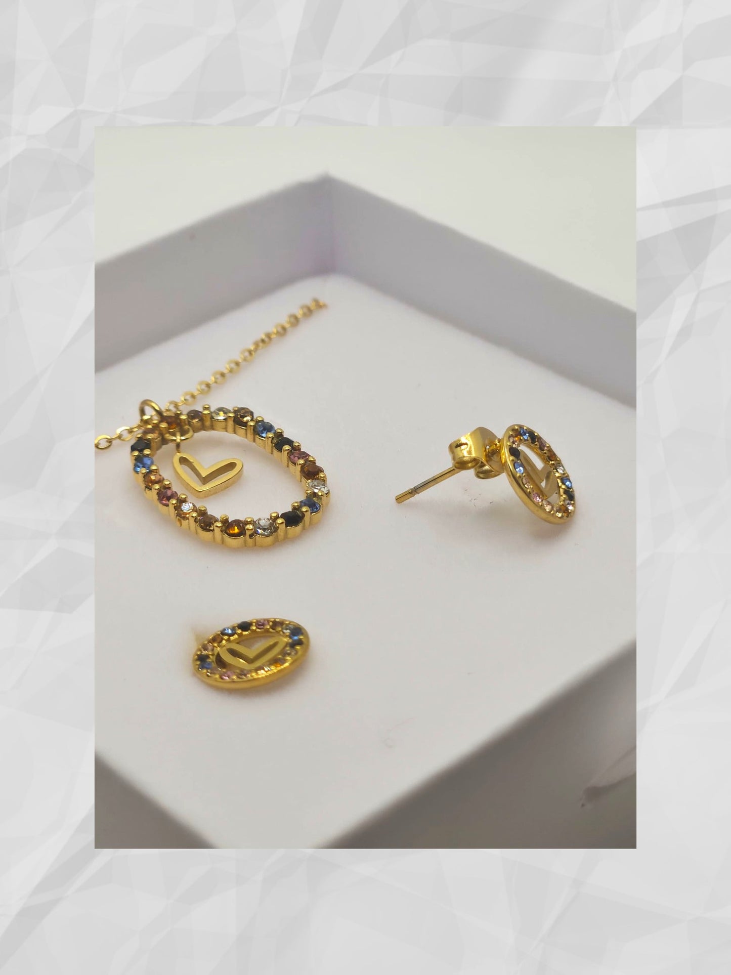 Set Collana e Orecchini Lobetto Love