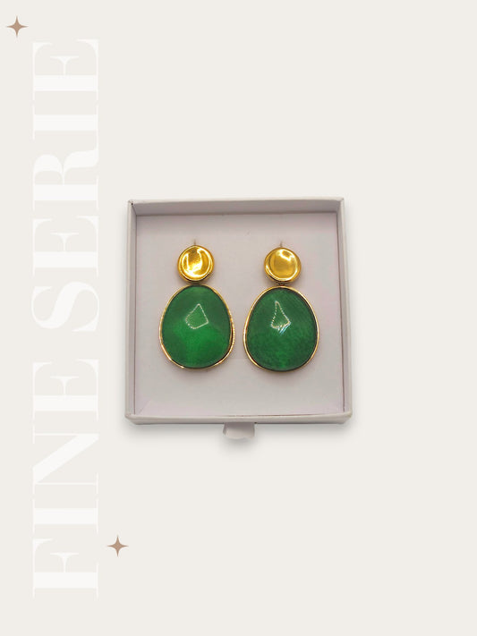 Orecchini Gemma Smeraldo