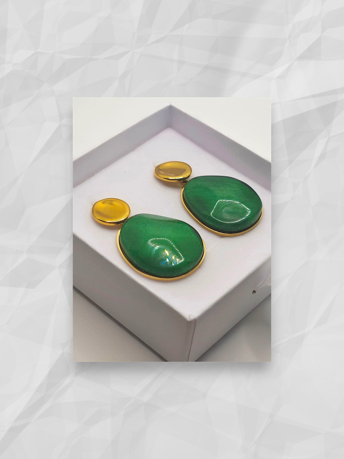 Orecchini Gemma Smeraldo