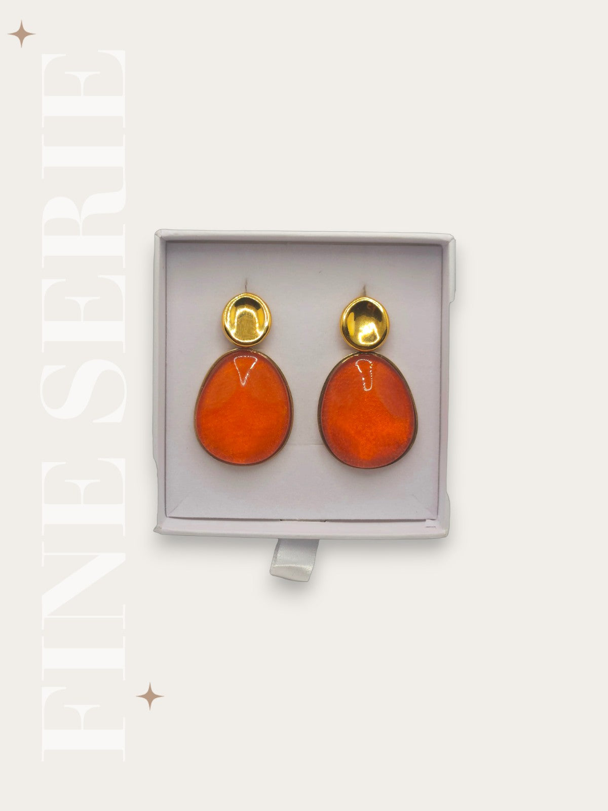 Orecchini Gemma Ruggine