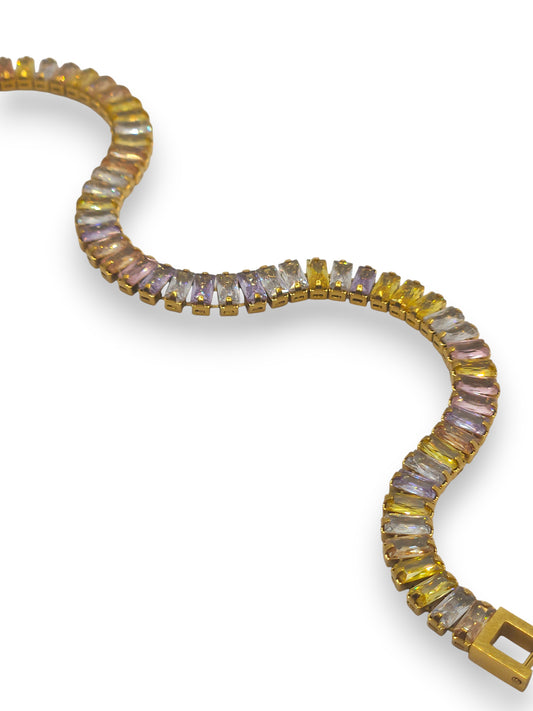 Bracciale Tennis Baguette Pastel