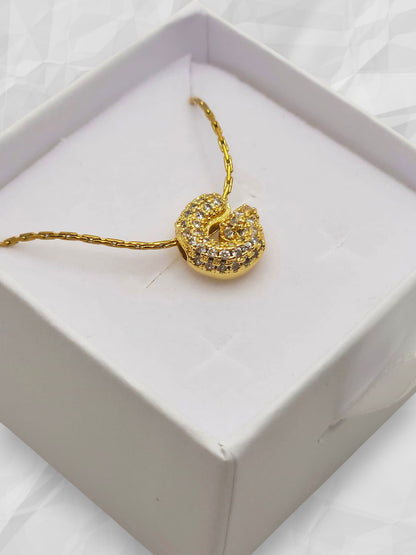 Ciondolo Iniziale G Pavè Palloncino