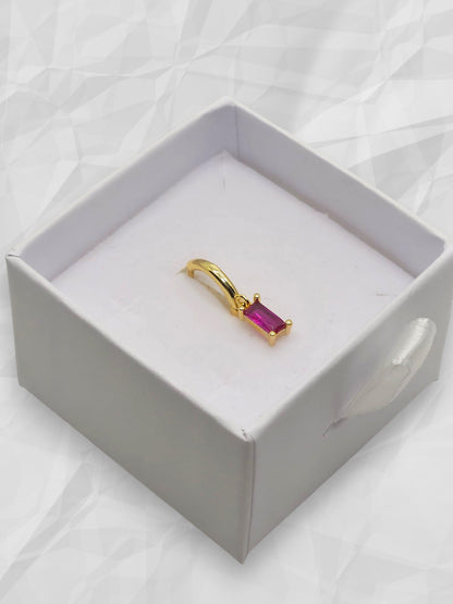 Hoop Baguette Fuxia
