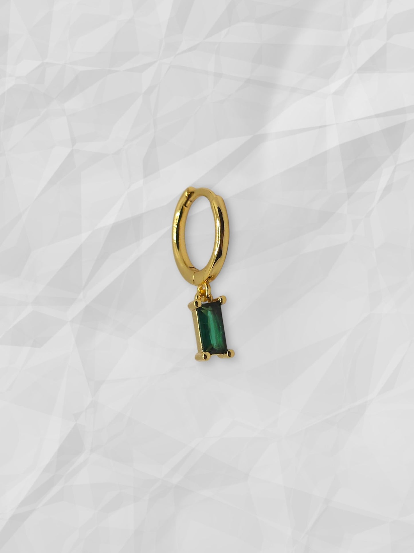Hoop Baguette Smeraldo