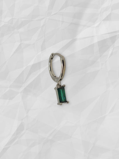 Hoop Baguette Smeraldo