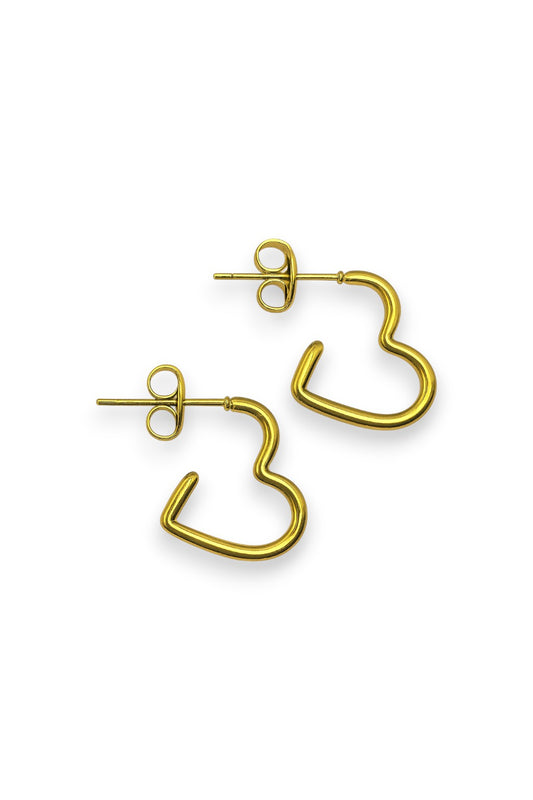 Orecchini Cuore Hoop Lobo