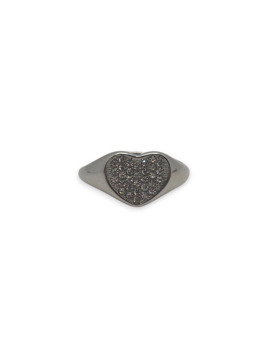Anello Chevalier Cuore Pavè