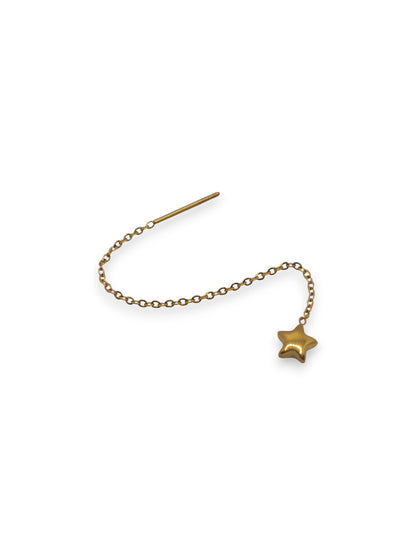 Orecchino Saliscendi Stella Bold Pendente