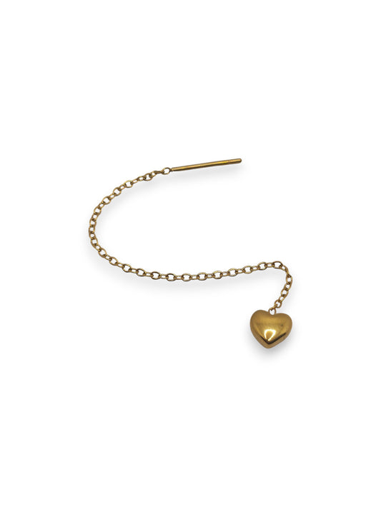 Orecchino Saliscendi Cuore Bold Pendente