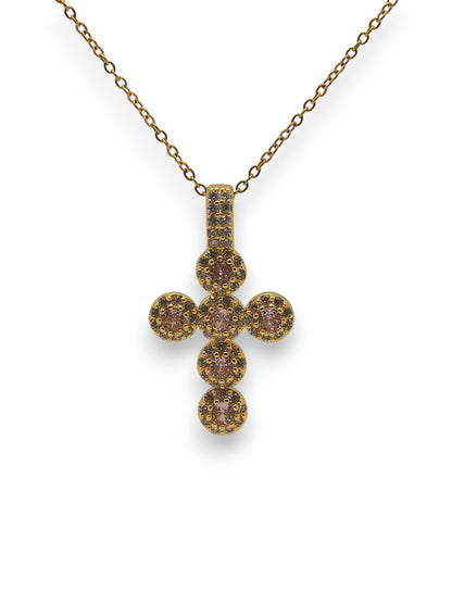 Collana Croce Zirconia
