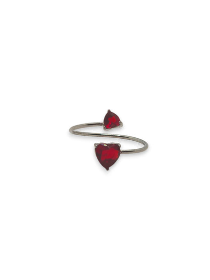 Anello Fedina Doppio Cuore