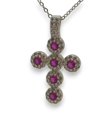 Collana Croce Zirconia