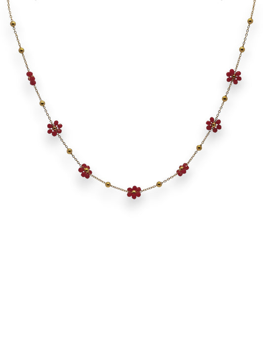 Collana Margherita Perline Colorate