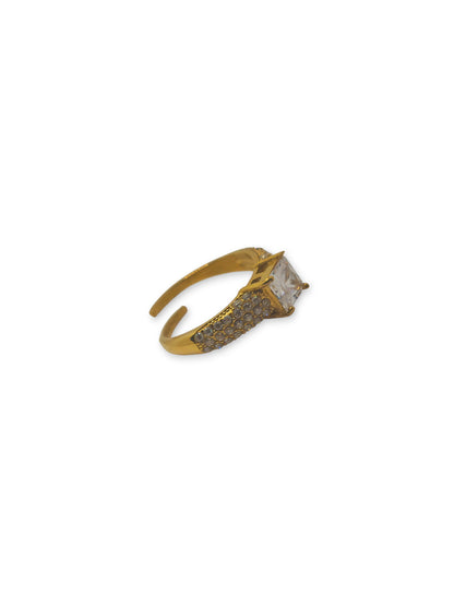 Anello Solitario Pavè