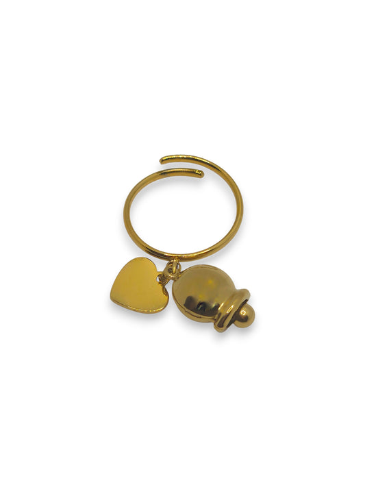 Anello Campana Con Cuore