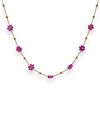 Collana Margherita Perline Colorate