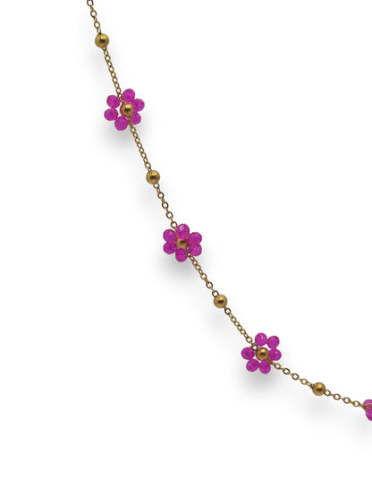 Collana Margherita Perline Colorate