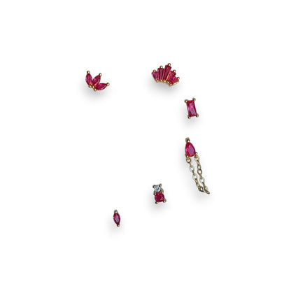 Orecchini Lobetto Set Zirconia