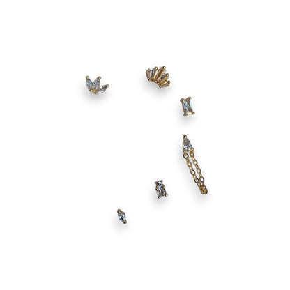 Orecchini Lobetto Set Zirconia