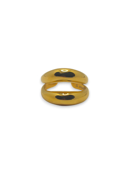Anello Doppia Fascia Bold